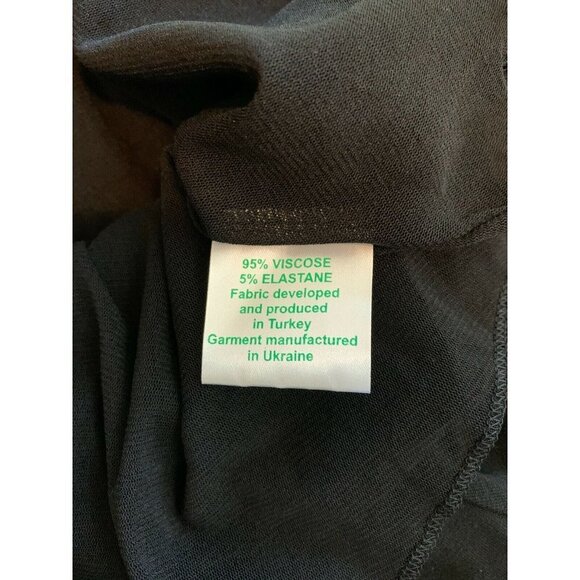 GARNET HILL Dress Women Medium Black Faux Wrap - Picture 5 of 6